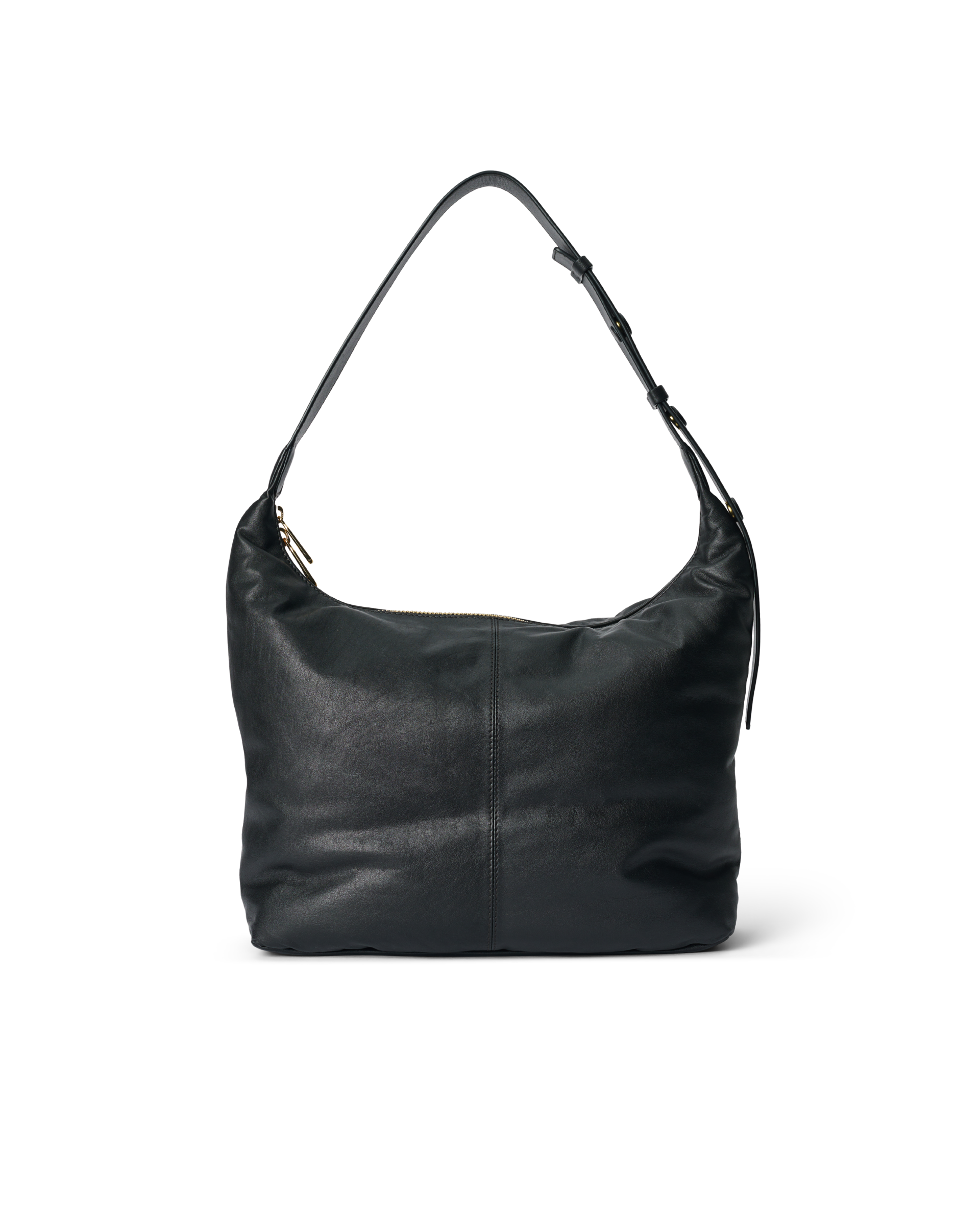 ECCO® Hobo Soft Leather Hobo Bag - Black - Back