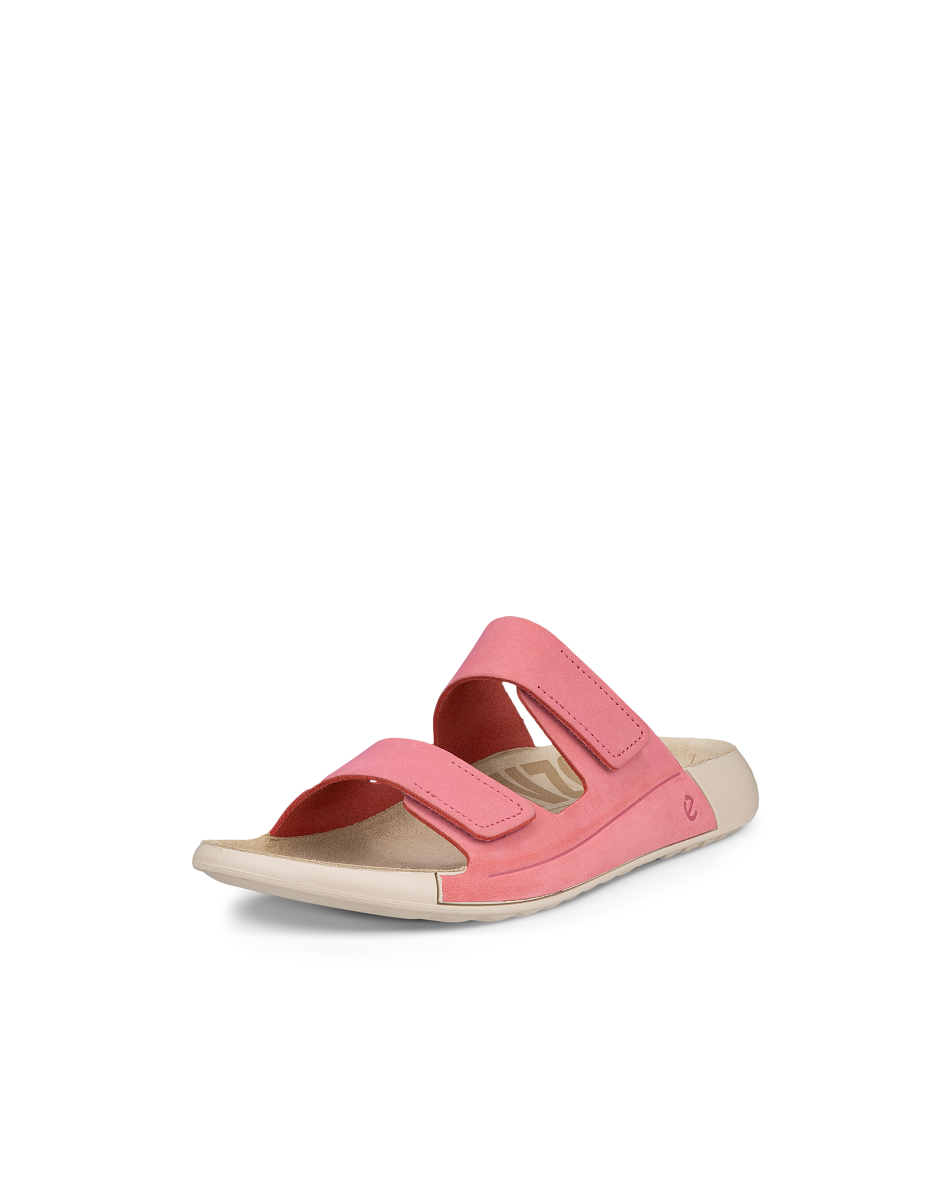 Women's ECCO® Cozmo Nubuck Two Strap Sandal - Pink - Main