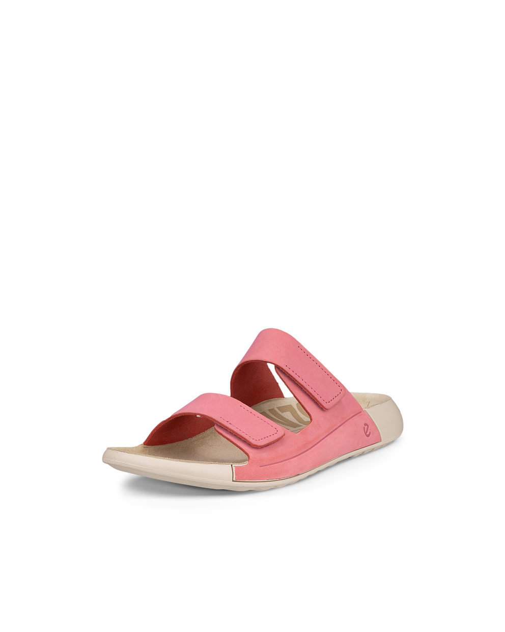 Women's ECCO® Cozmo Nubuck Two Strap Sandal - Pink - Main