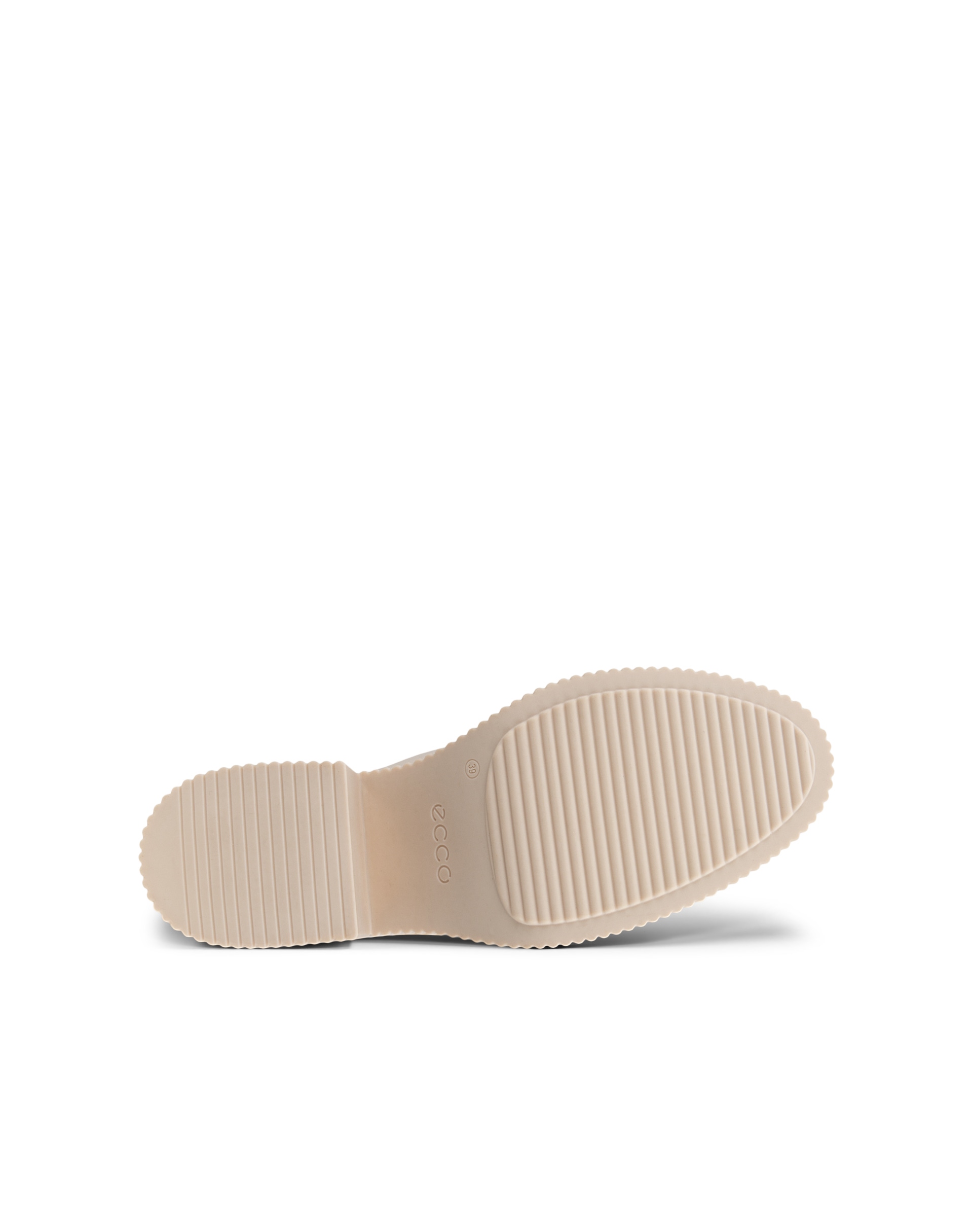 ECCO Fluted Heel ウィメンズ レザーチェルシーブーツ - ベージュ - Sole