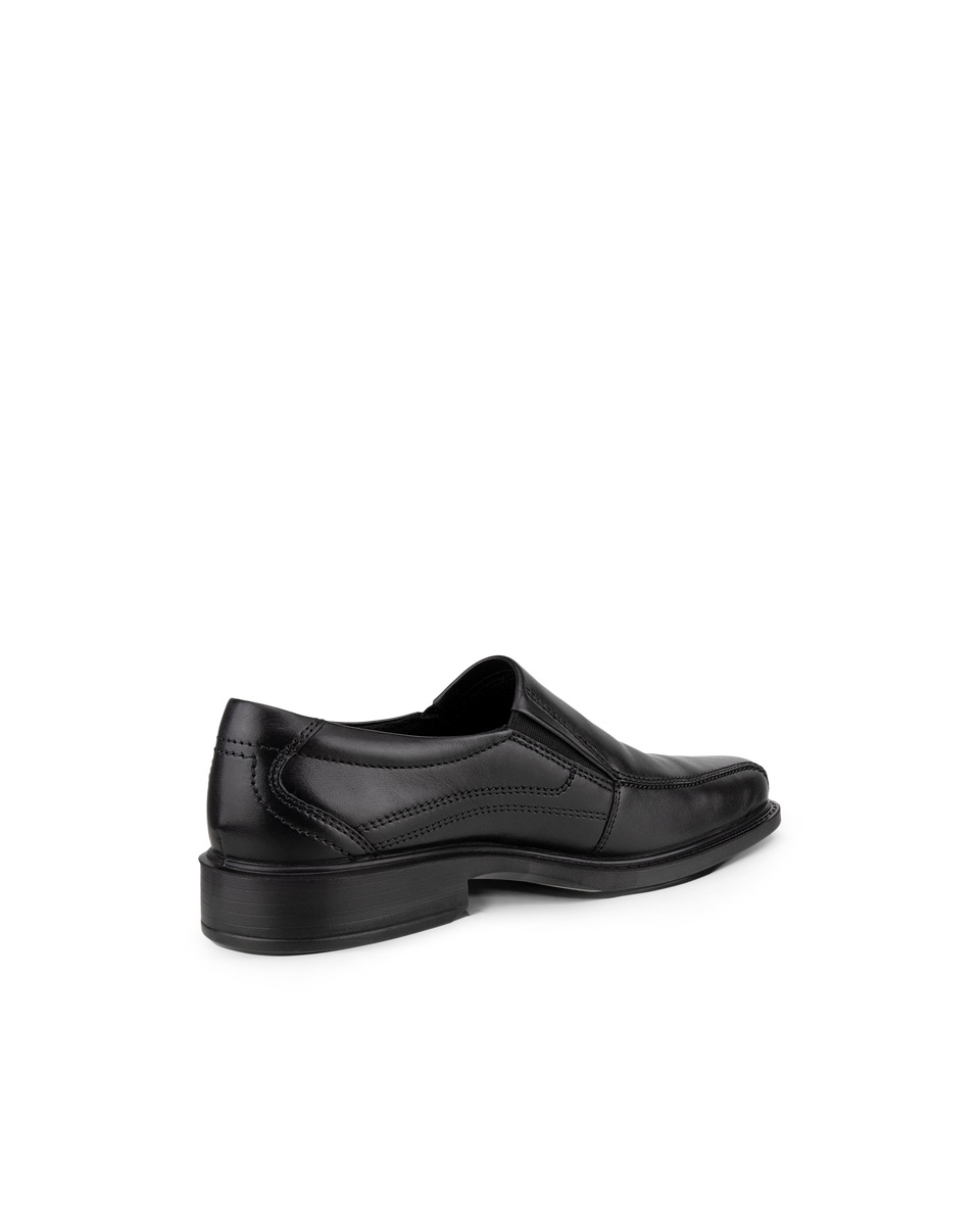 Men s ECCO New Jersey Leather Slip On Black