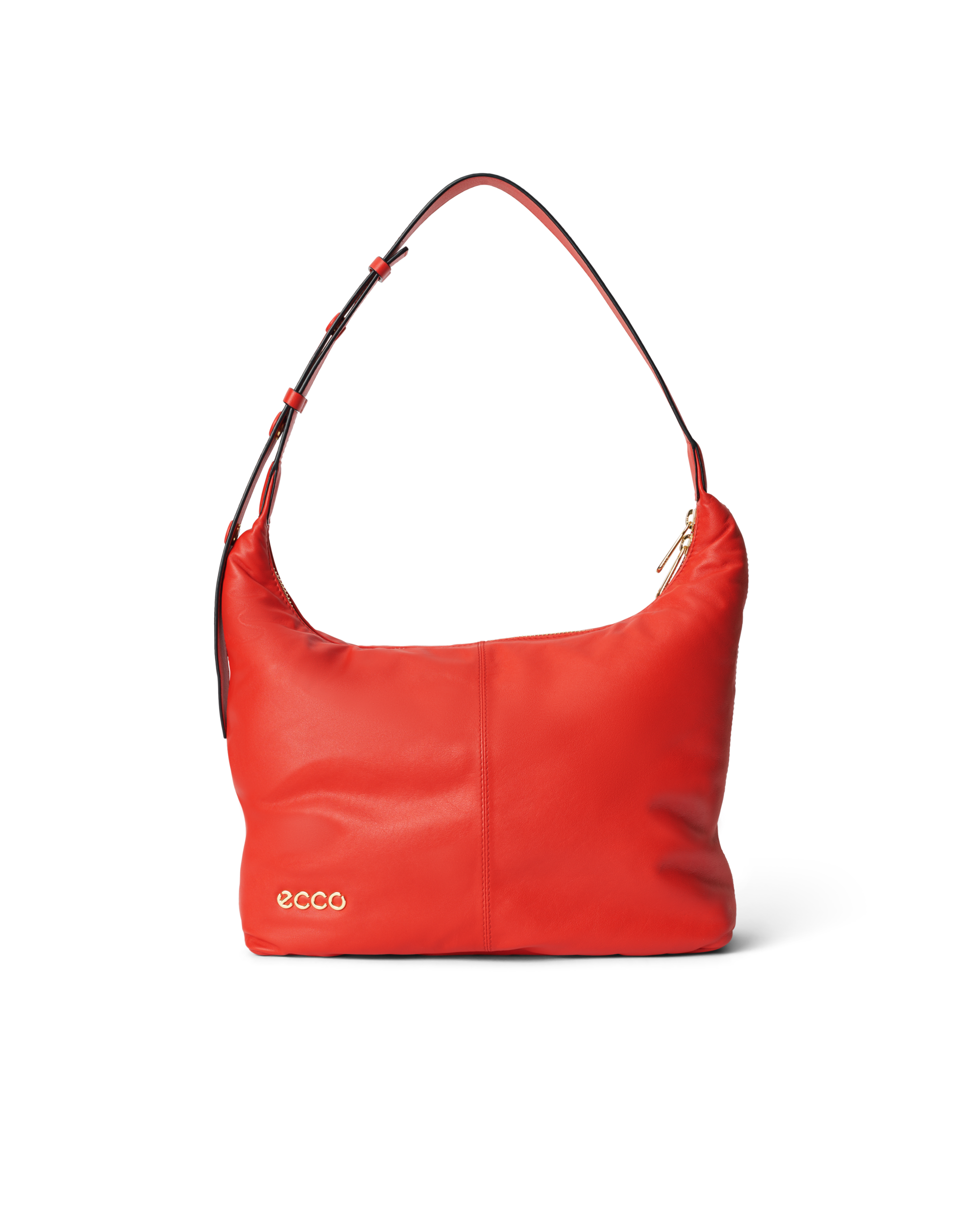 ECCO® Sac hobo en cuir - Rouge - Main