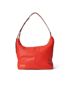 ECCO® Hobo Soft Leather Hobo Bag - Red - Main