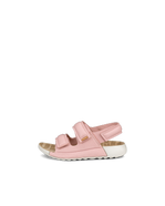 Sandalias con dos tiras de piel ECCO® Cozmo 60 para niño/a - Rosa - Outside