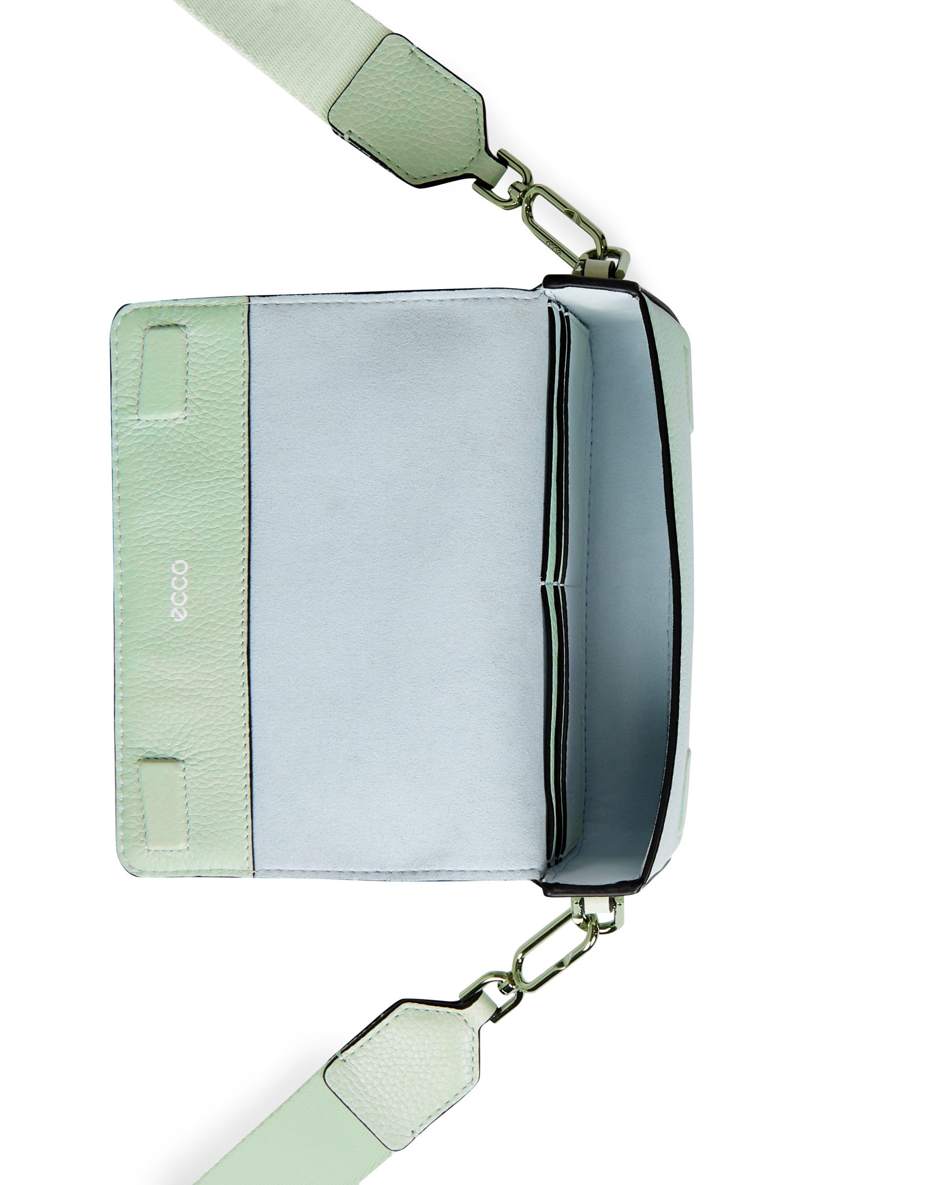 ECCO® Leather Pinch Crossbody Bag - Green - Birdeye