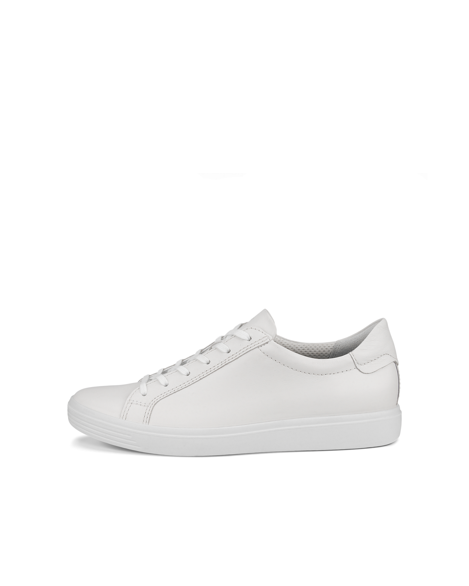 Women's ECCO® Soft Classic Leather Sneaker - White - Outside