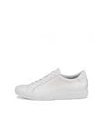 Women's ECCO® Soft Classic Leather Sneaker - White - Outside