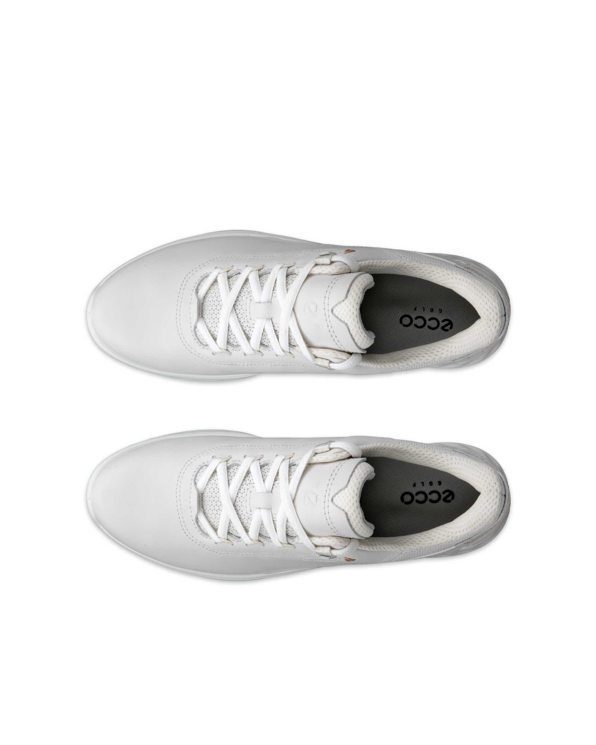 Zapatos golf impermeable de piel ECCO® Golf S-Casual para mujer - Blanco - Top left pair
