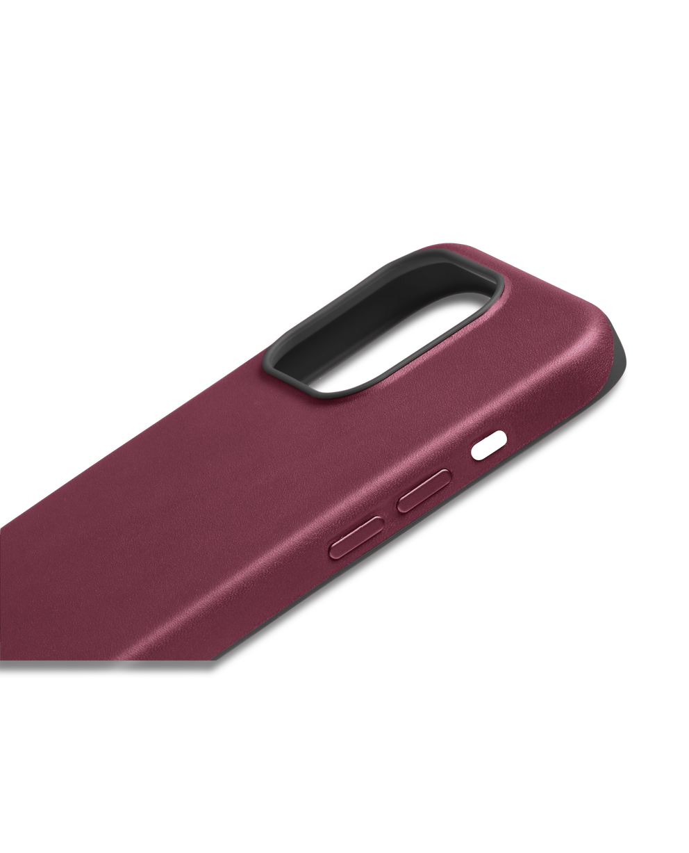 ECCO® X Bellroy 6.7" 15 Pro Max coques de téléphone en cuir - Rouge - Detail-1