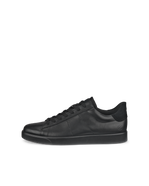 Men's ECCO® Street Lite Leather Sneaker - Black - Outside