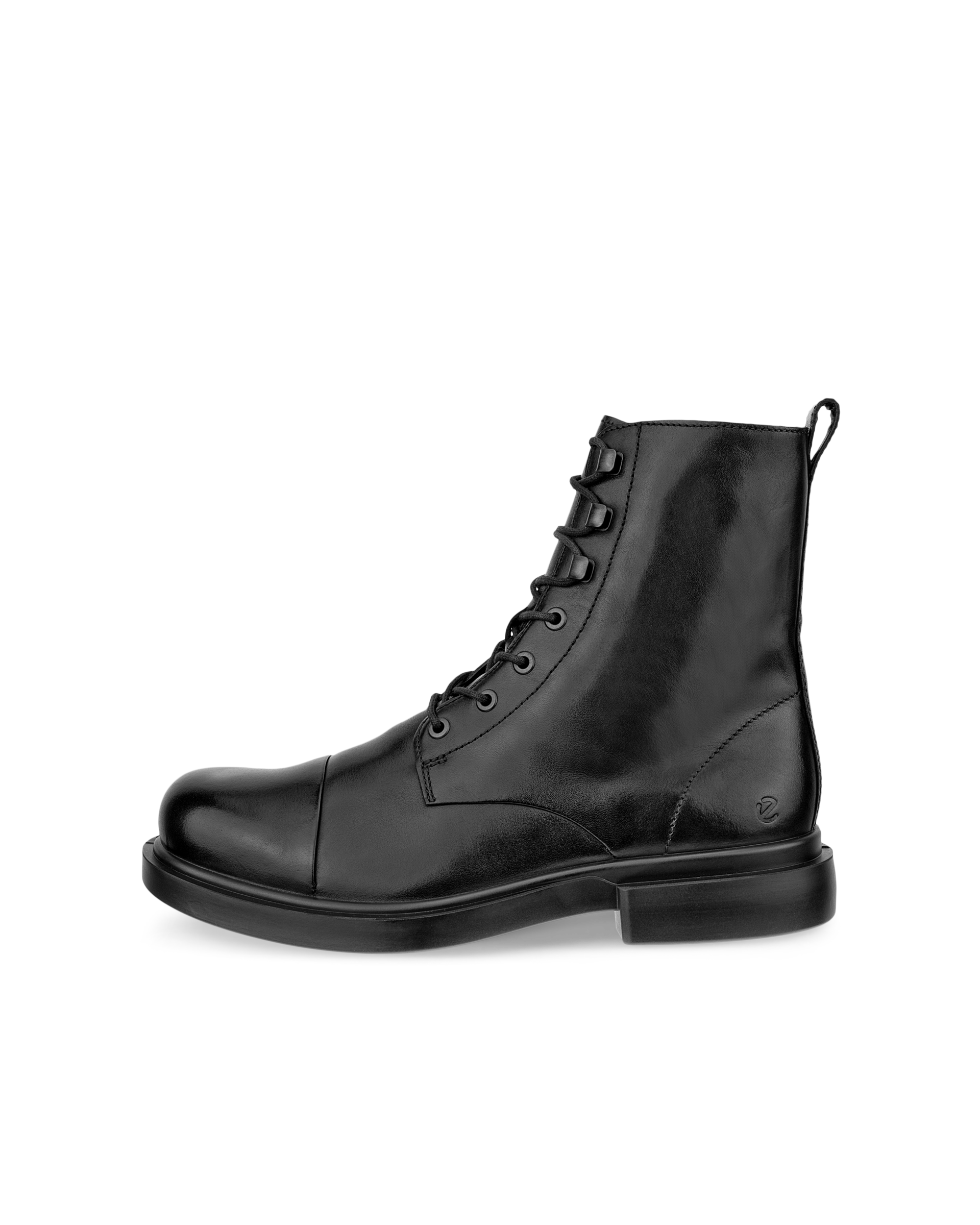 Men's ECCO® Metropole Seoul Leather Mid-Cut Boot - Black - Outside