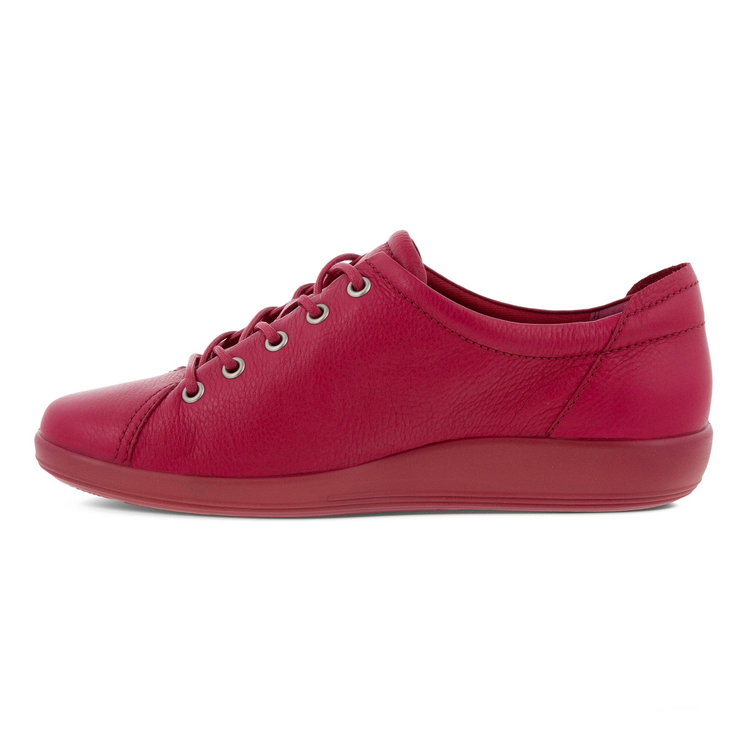 ECCO Soft 2.0 Women's Tie Lace-up Shoes - Red - Inside