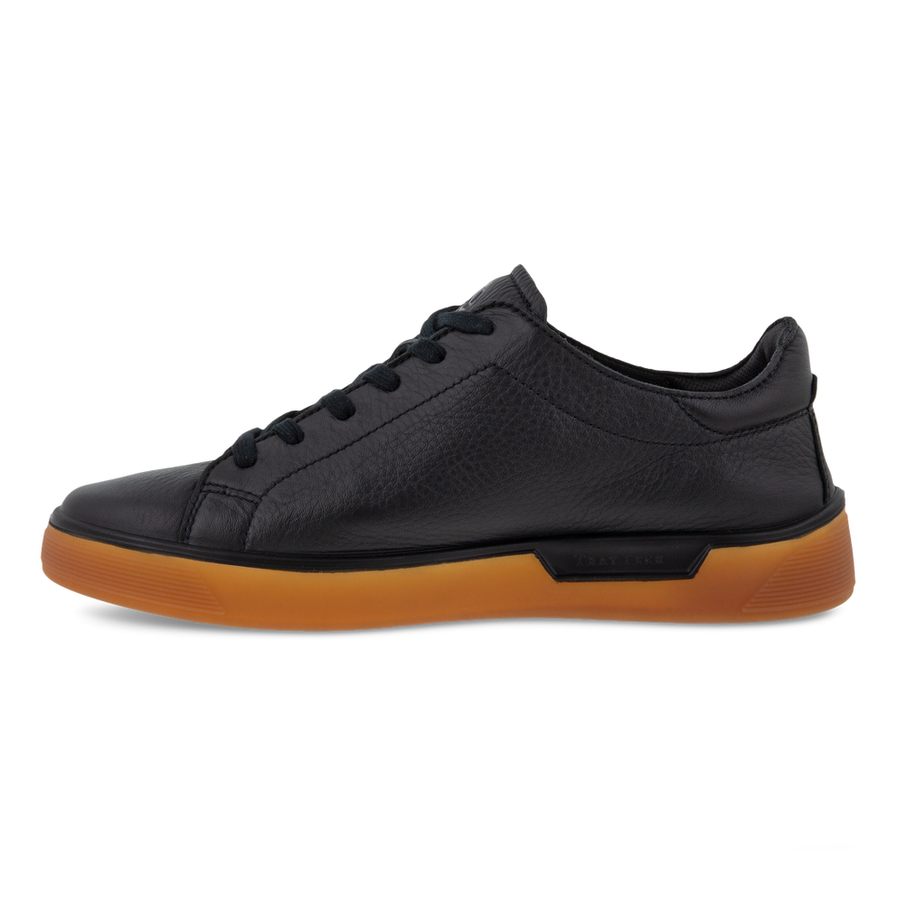 ECCO Men's Street Tray Sneakers - Black - Inside