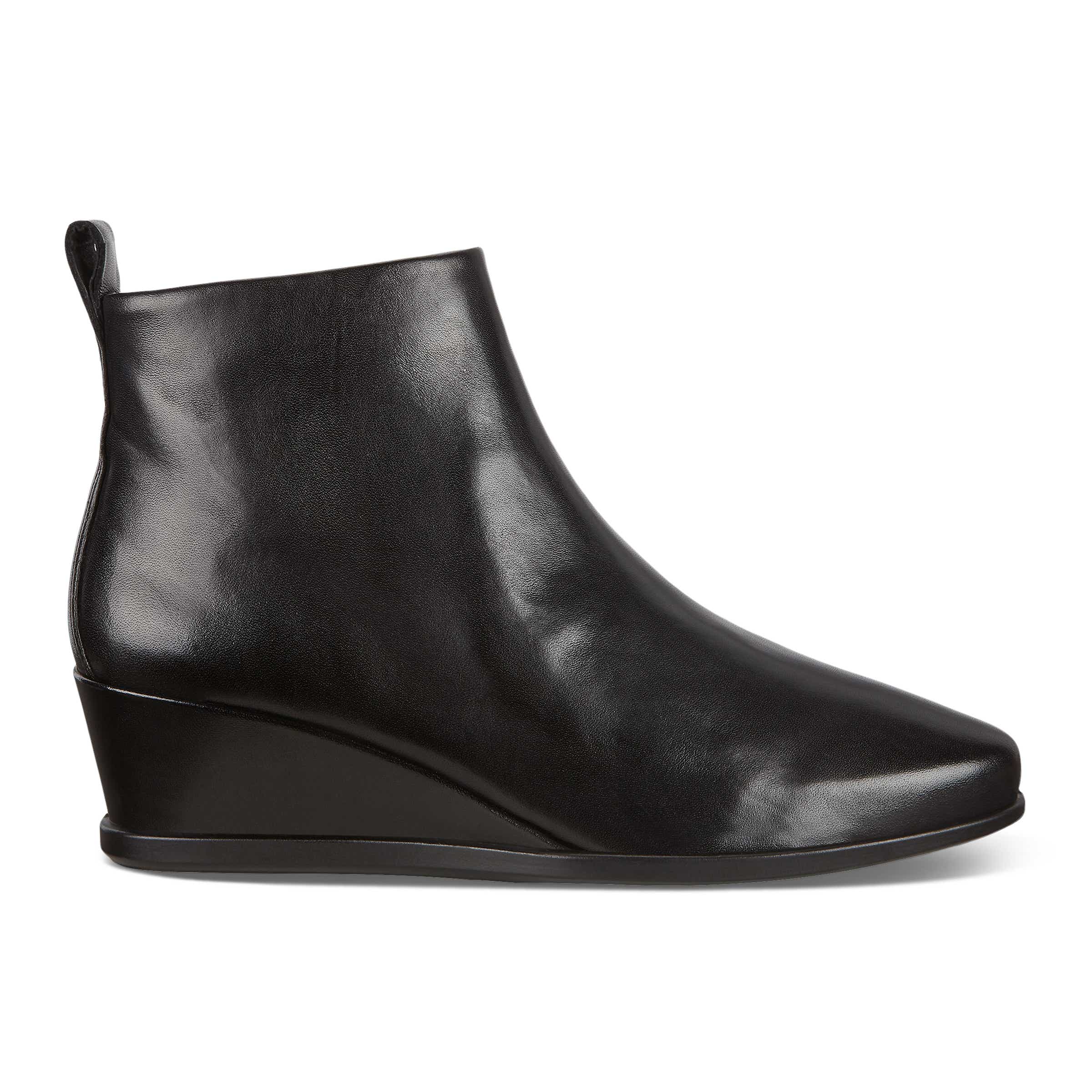 ECCO Shape 45 Wedge Ankle Boot - Black - Outside