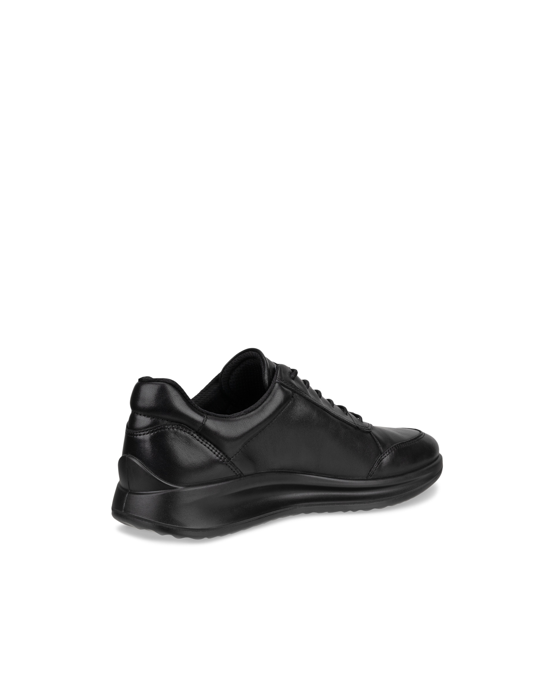 Men's ECCO® Aquet Leather Shoe - Black - Back