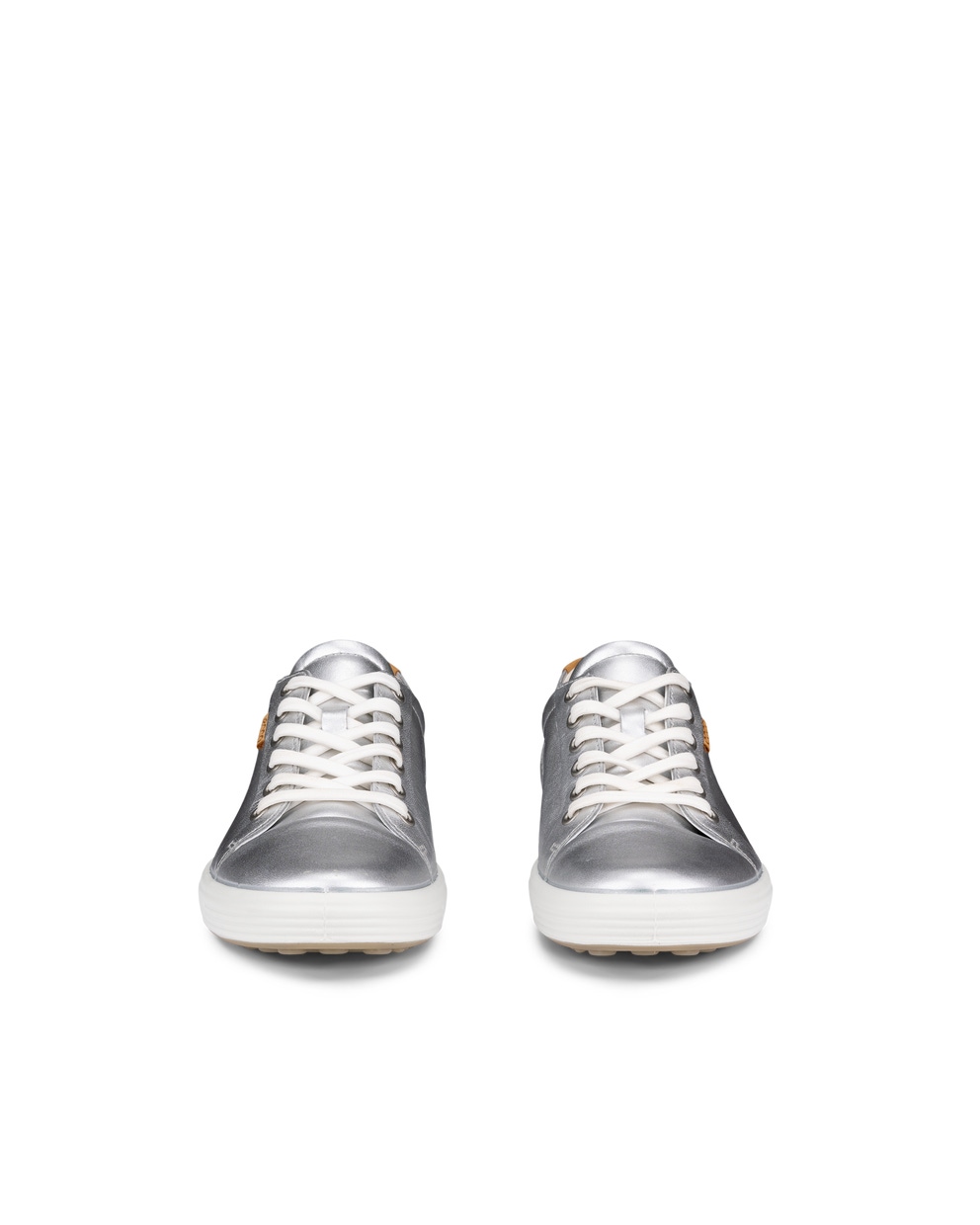 Women's ECCO® Soft 7 Leather Sneaker - Metallics - Front pair