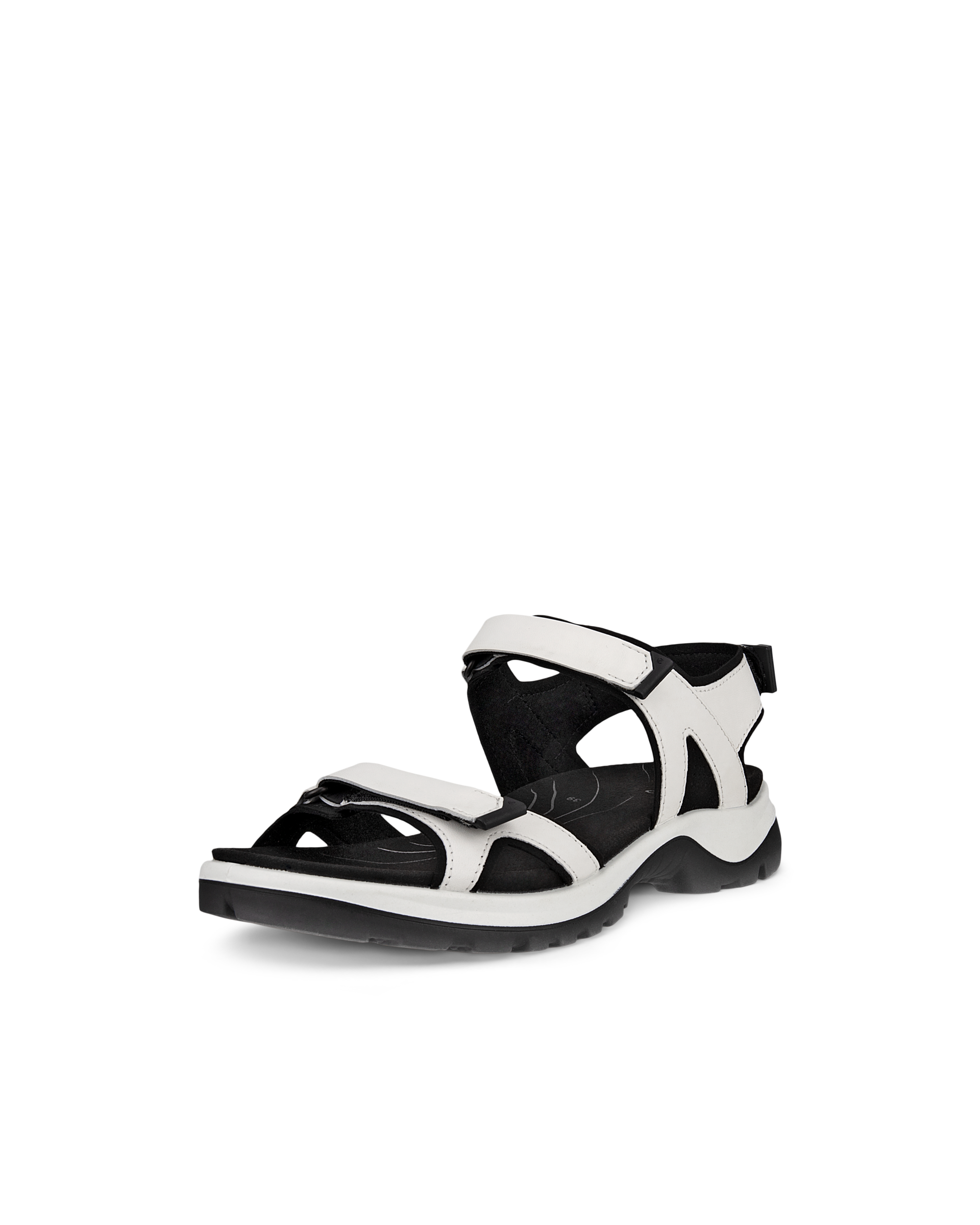 Women's ECCO® Offroad Leather Hiking Sandal - White - Main