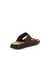 Men's ECCO® Cozmo Nubuck Two Strap Sandal - Brown - Back