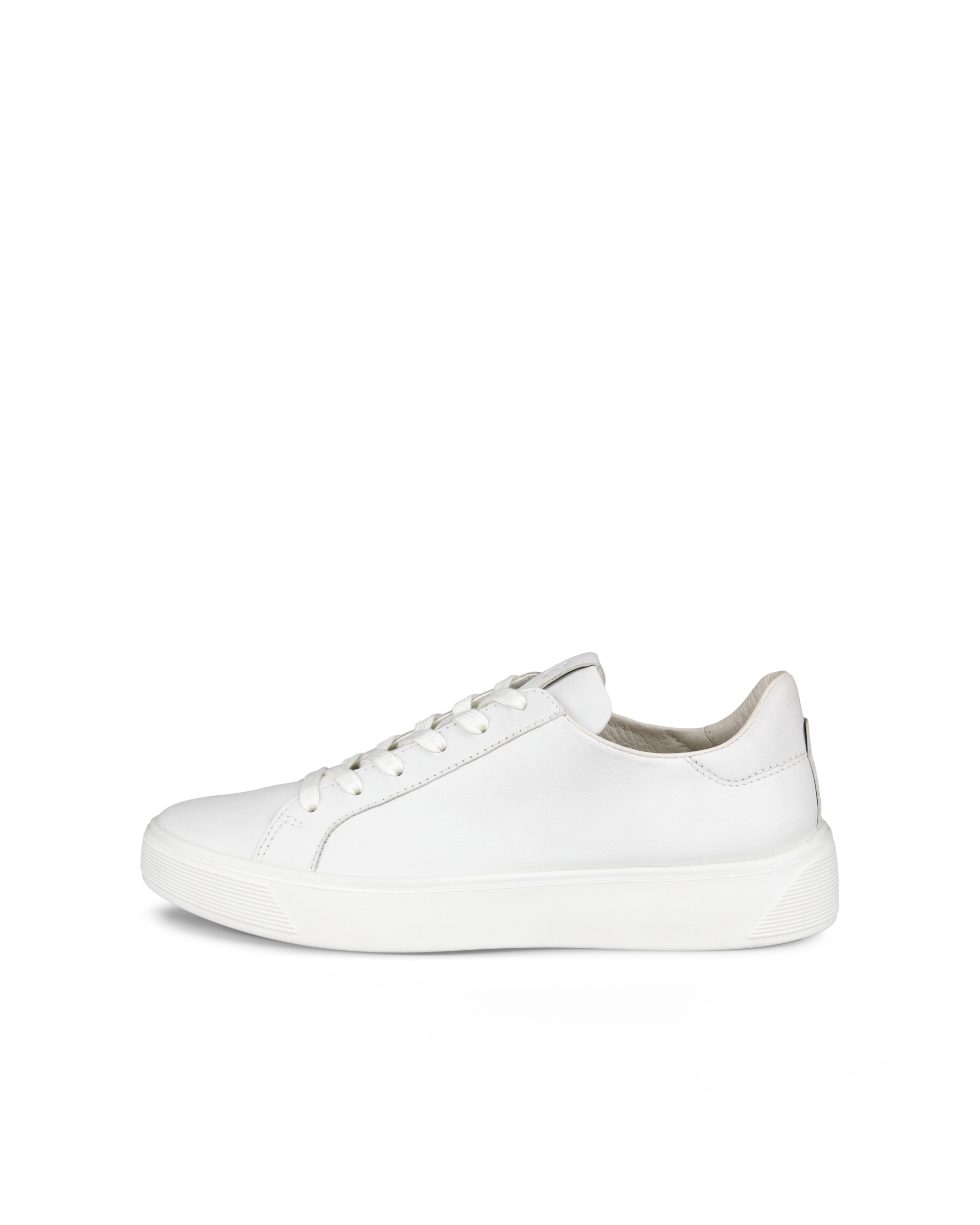 Women's ECCO® Street Tray Leather Sneaker | White