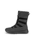 Women's ECCO® Solice Nubuck Waterproof Winter Boot - Black - Outside