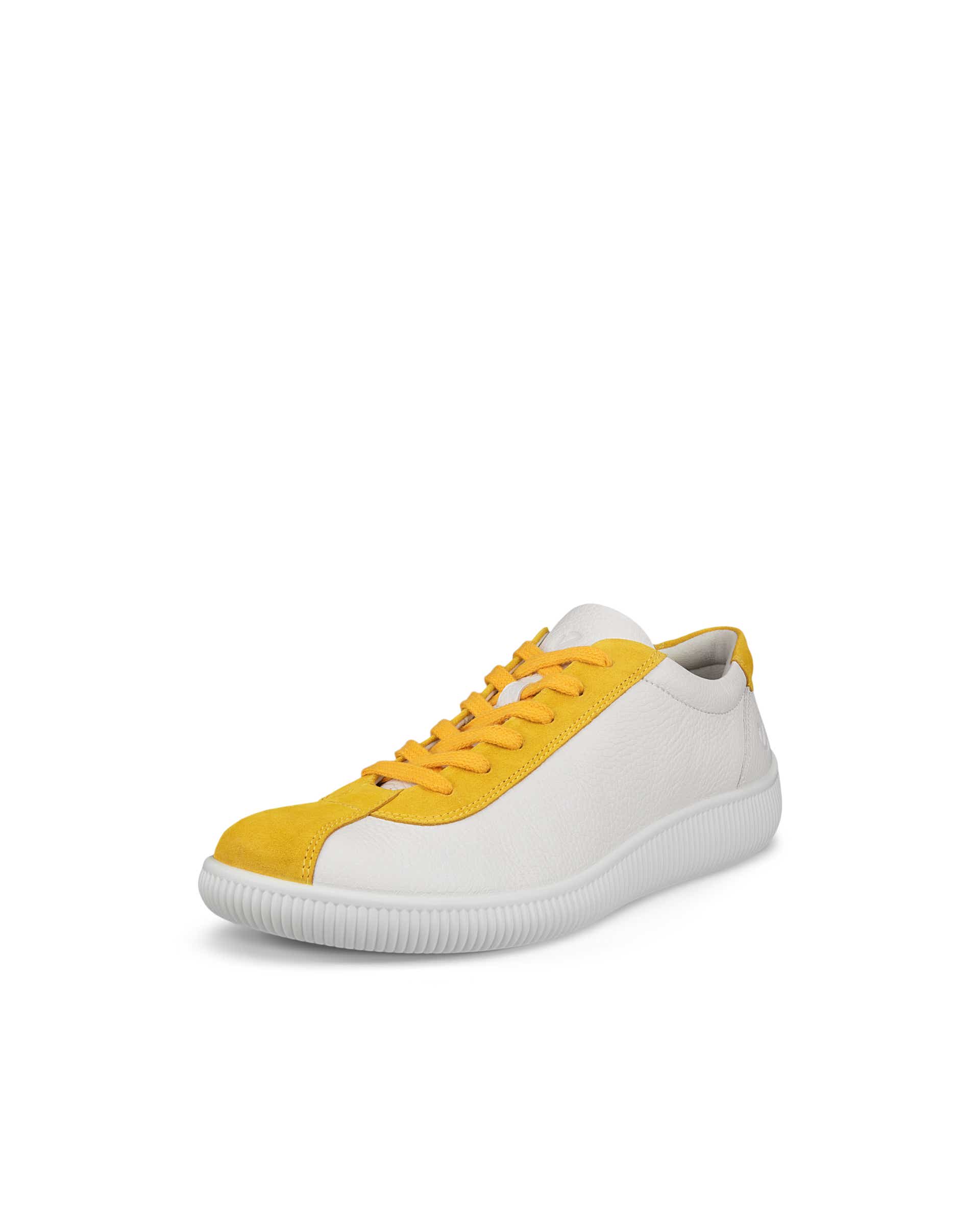 ECCO Soft Zero メンズ レザースニーカー - イエロー - Main
