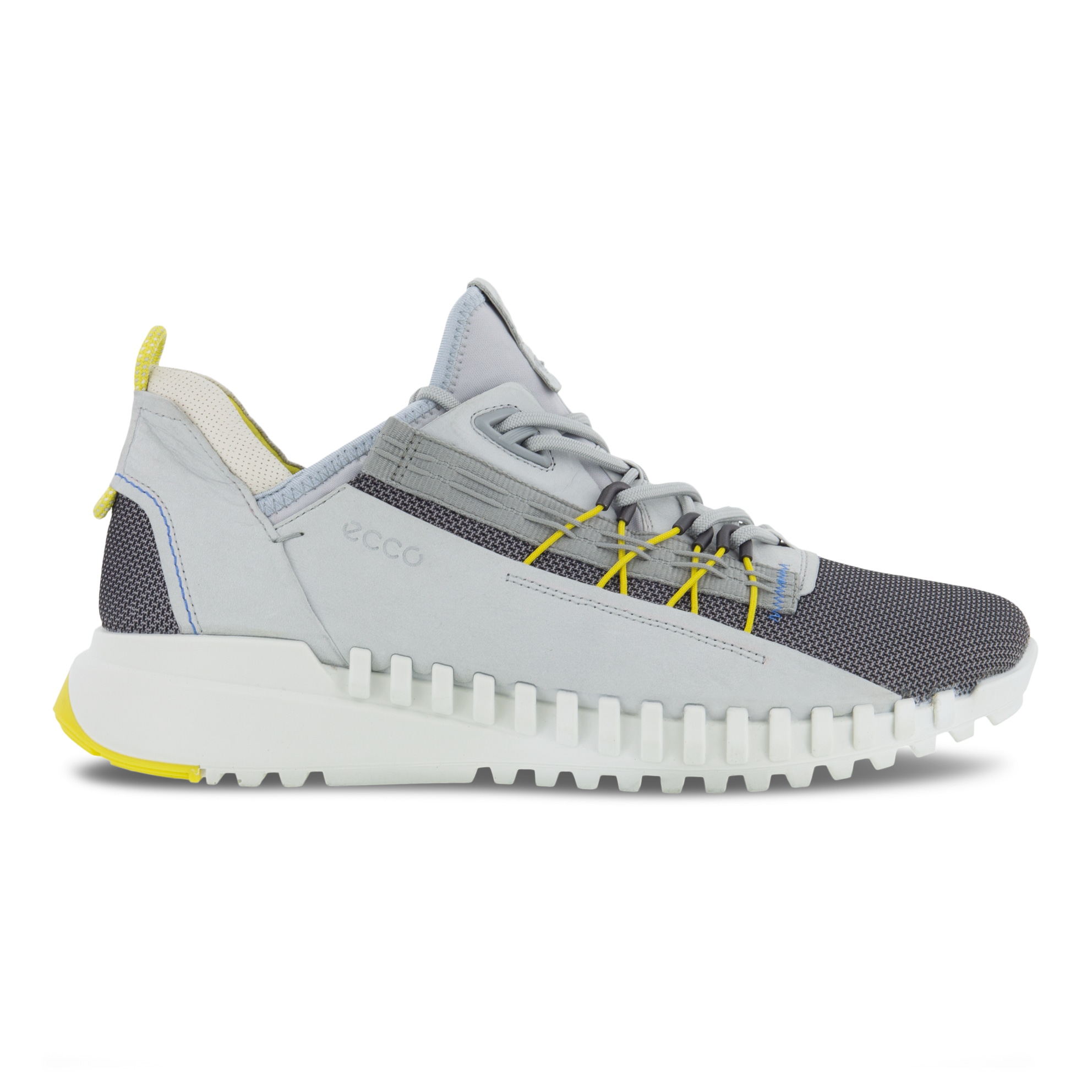 ECCO Men Zipflex Sneaker - Grey - Outside