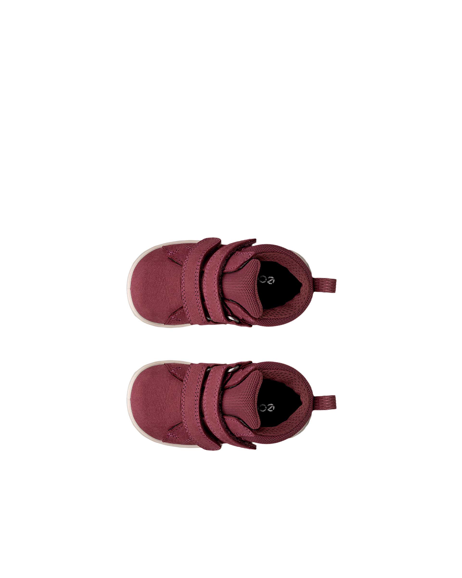 Detské nubukové tenisky suchý zips ECCO® SP.1 LITE INFANT - Ružová - Top left pair