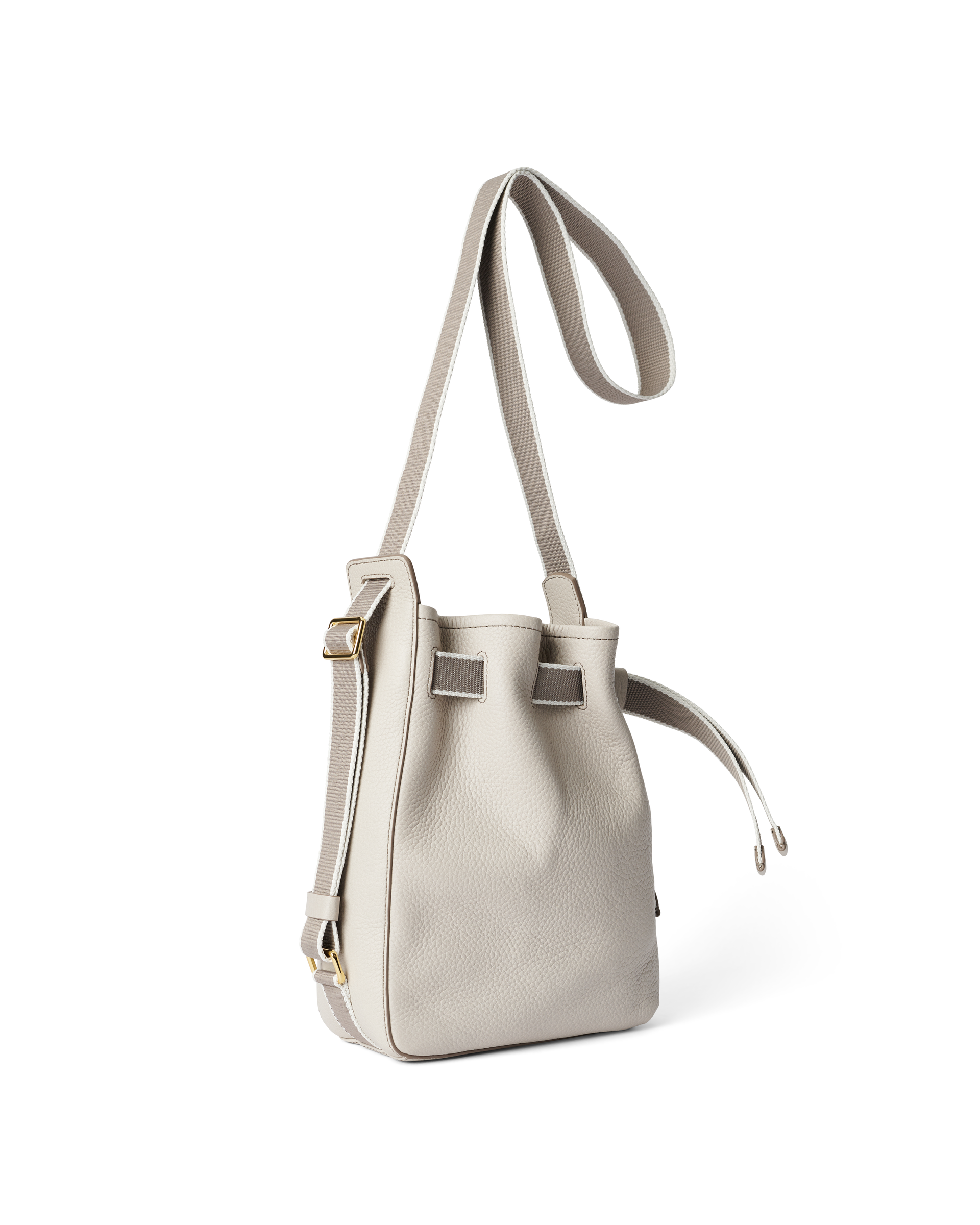 ECCO® Small Sail Leather Hobo Bag - Beige - Back