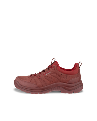 Women's ECCO® Offroad Nubuck Outdoor Waterproof Shoe - Red - Outside