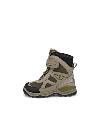 Botines de invierno impermeable de nobuk  ECCO® Snow Mountain para niño/a - Verde - Outside