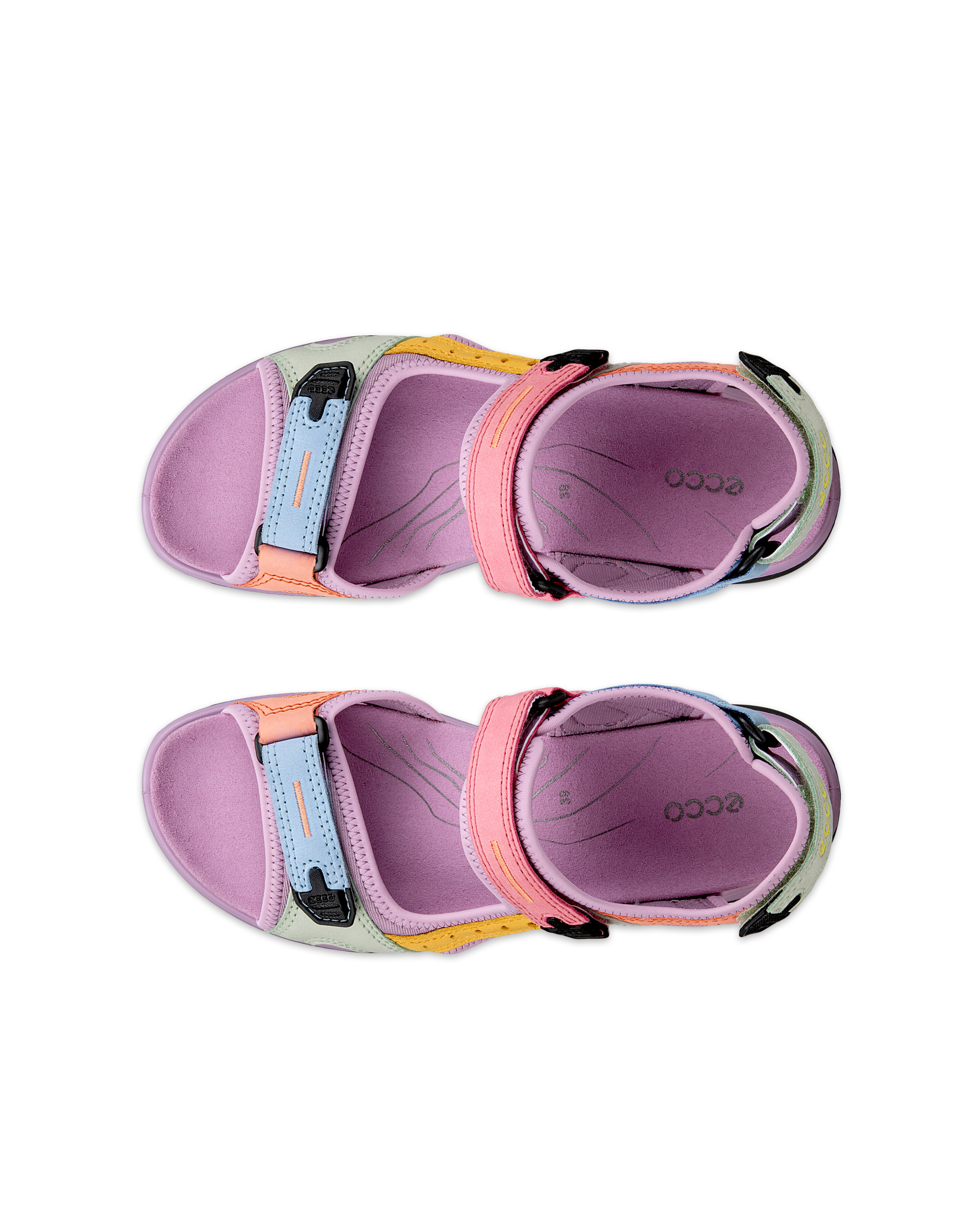 Sandalias de senderismo de nobuk ECCO® Offroad para mujer - Multicolor - Top left pair