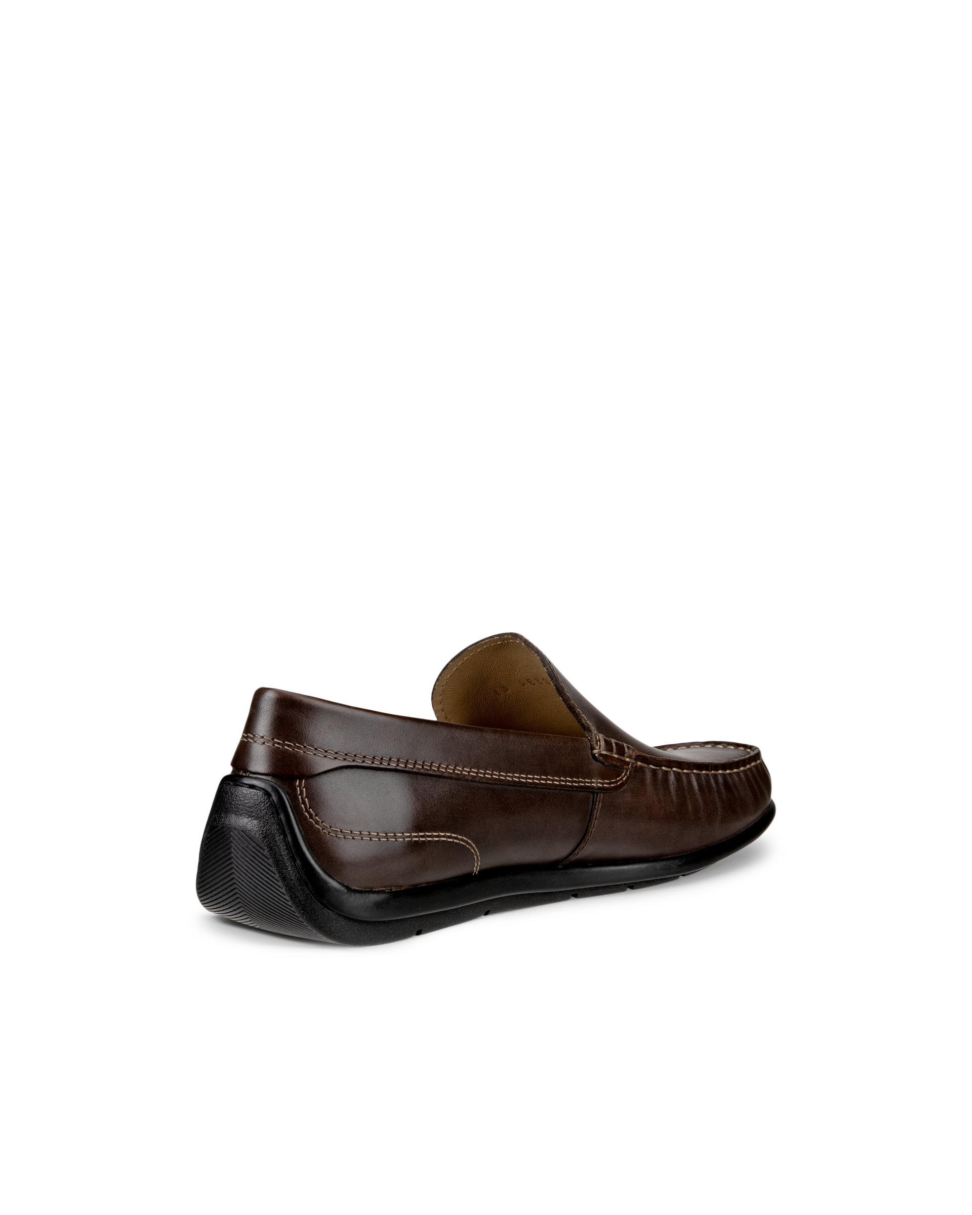 Men's ECCO® Classic Moc 2.0 Leather Moccasin - Brown - Back