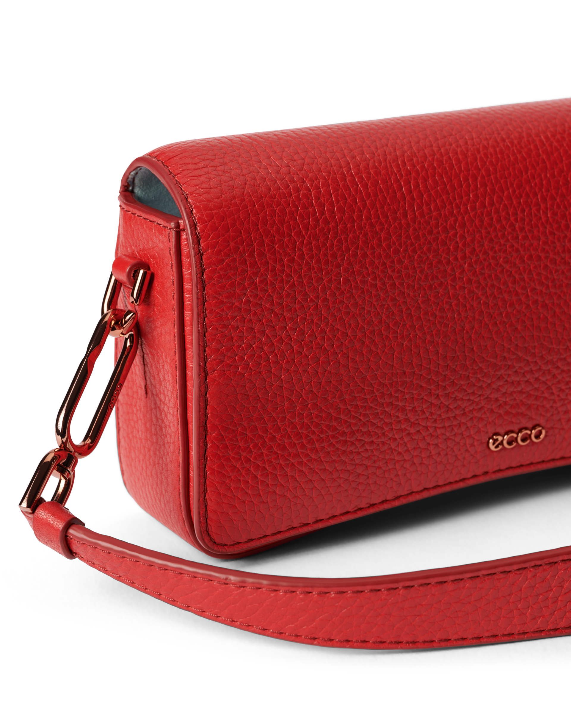 ECCO® Pinch Leather Shoulder Bag - Red - Detail-1