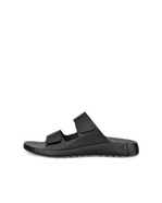 ECCO® Cozmo sandale en nubuck deux brides pour homme - Brun - Outside