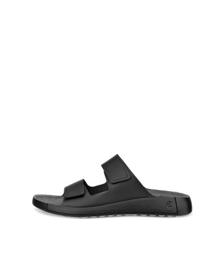 ECCO® Cozmo sandale en cuir deux brides pour homme - Noir - Outside