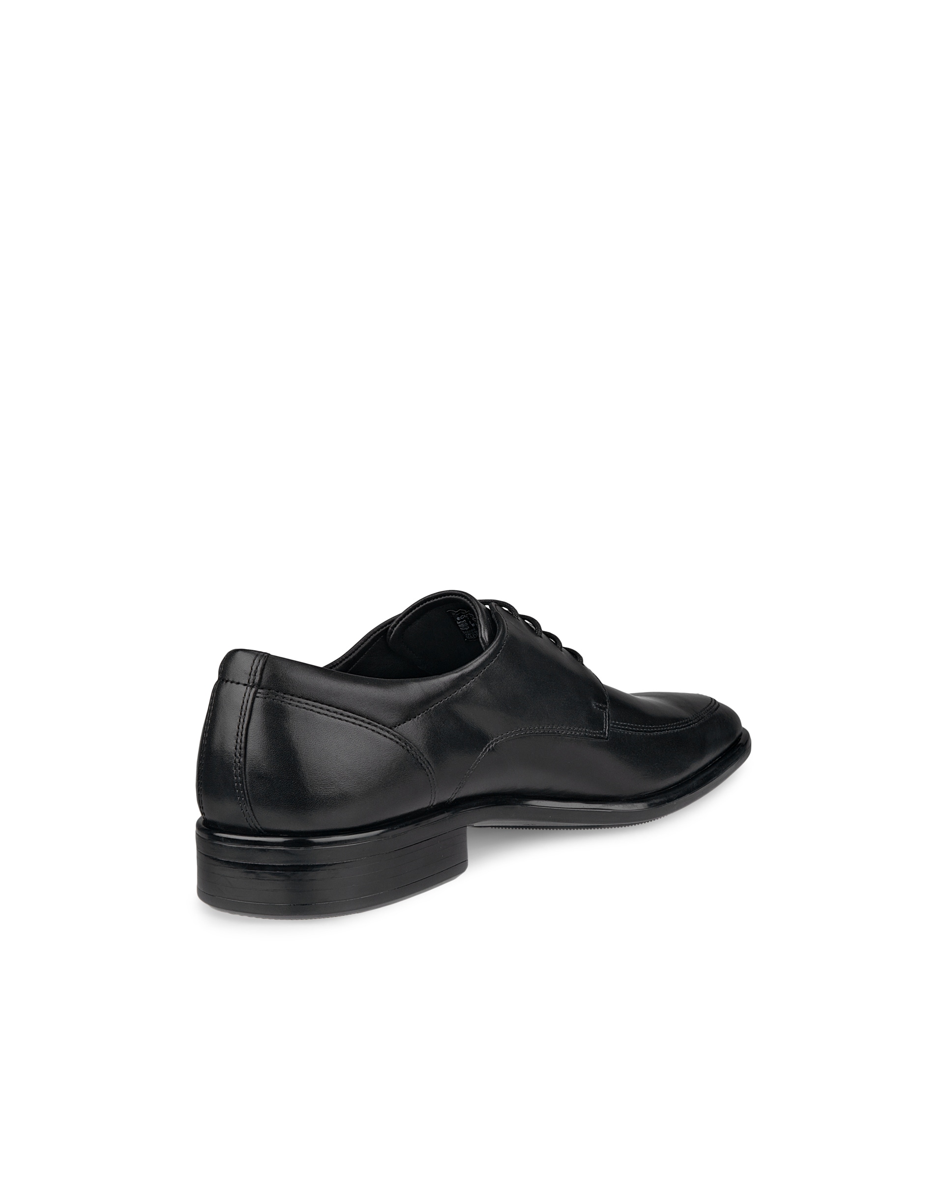 Men's ECCO® Citytray Leather Derby Shoe - Black - Back