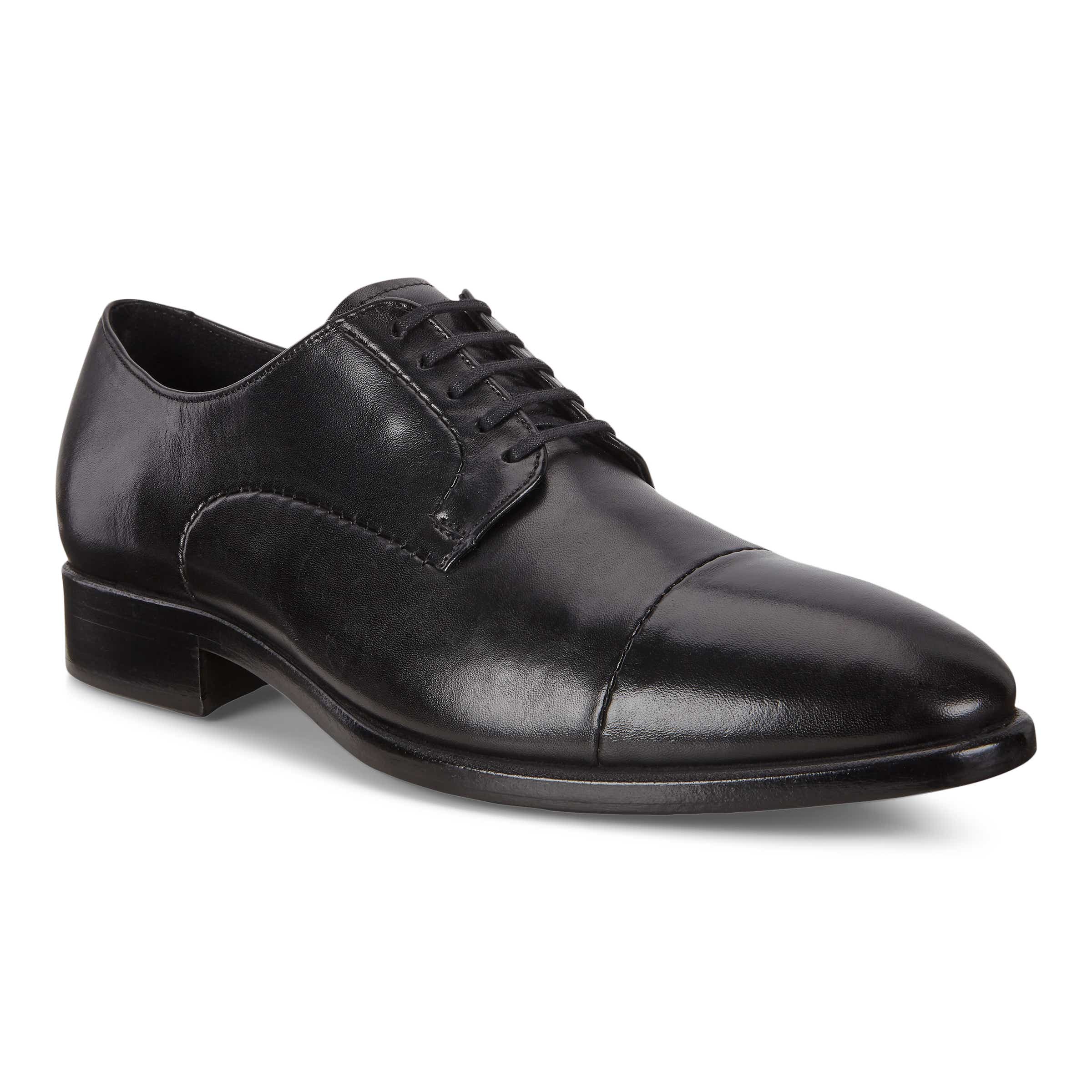ECCO Vitrus Mondial メンズ レザーダービーシューズ - 黒 - Main