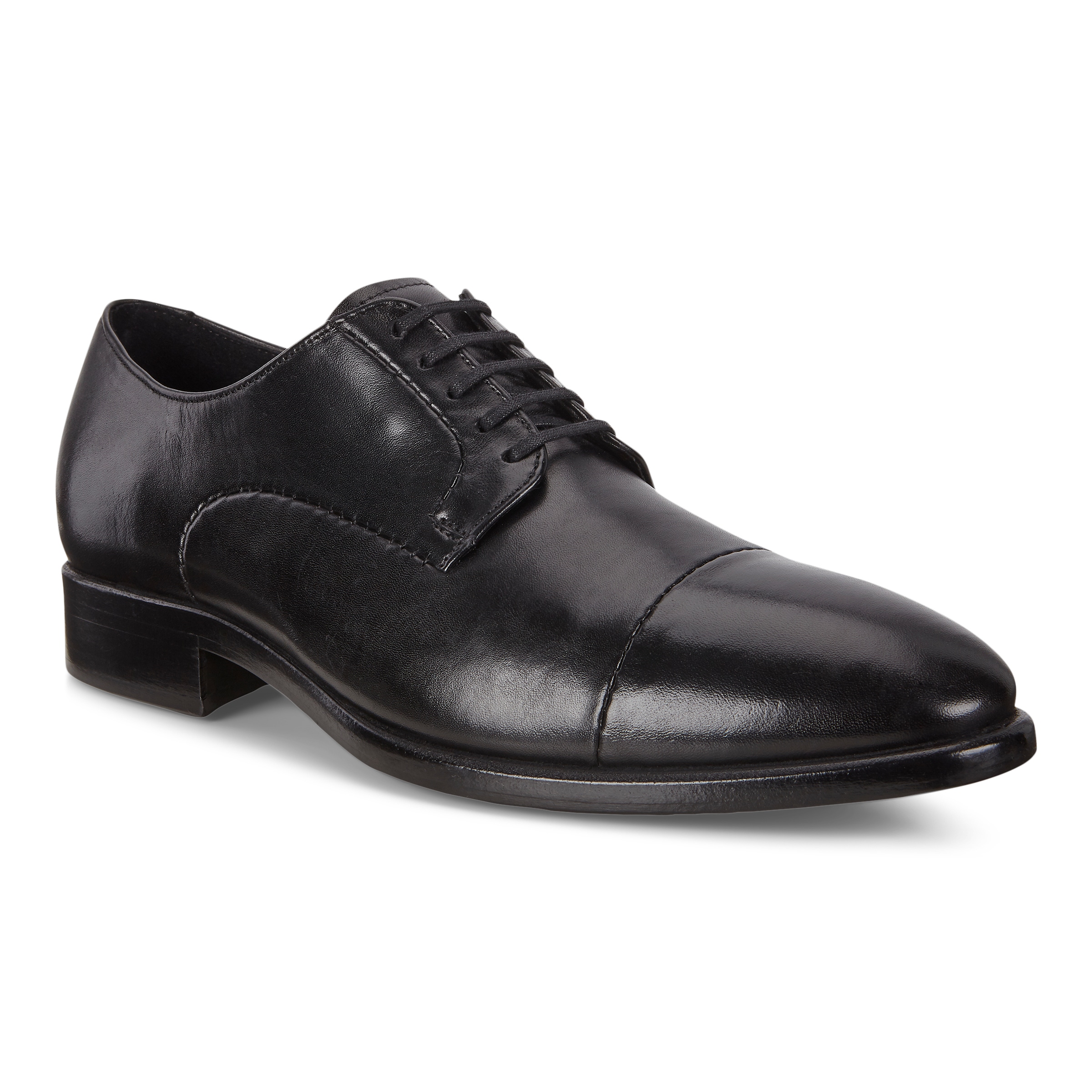 ECCO Vitrus Mondial メンズ レザーダービーシューズ - 黒 - Main