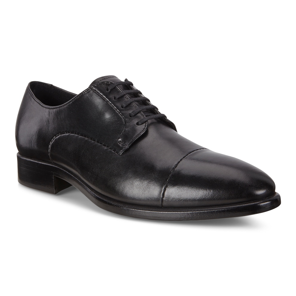 ECCO Vitrus Mondial Men's Cap-toe Derby Shoes - Black - Main