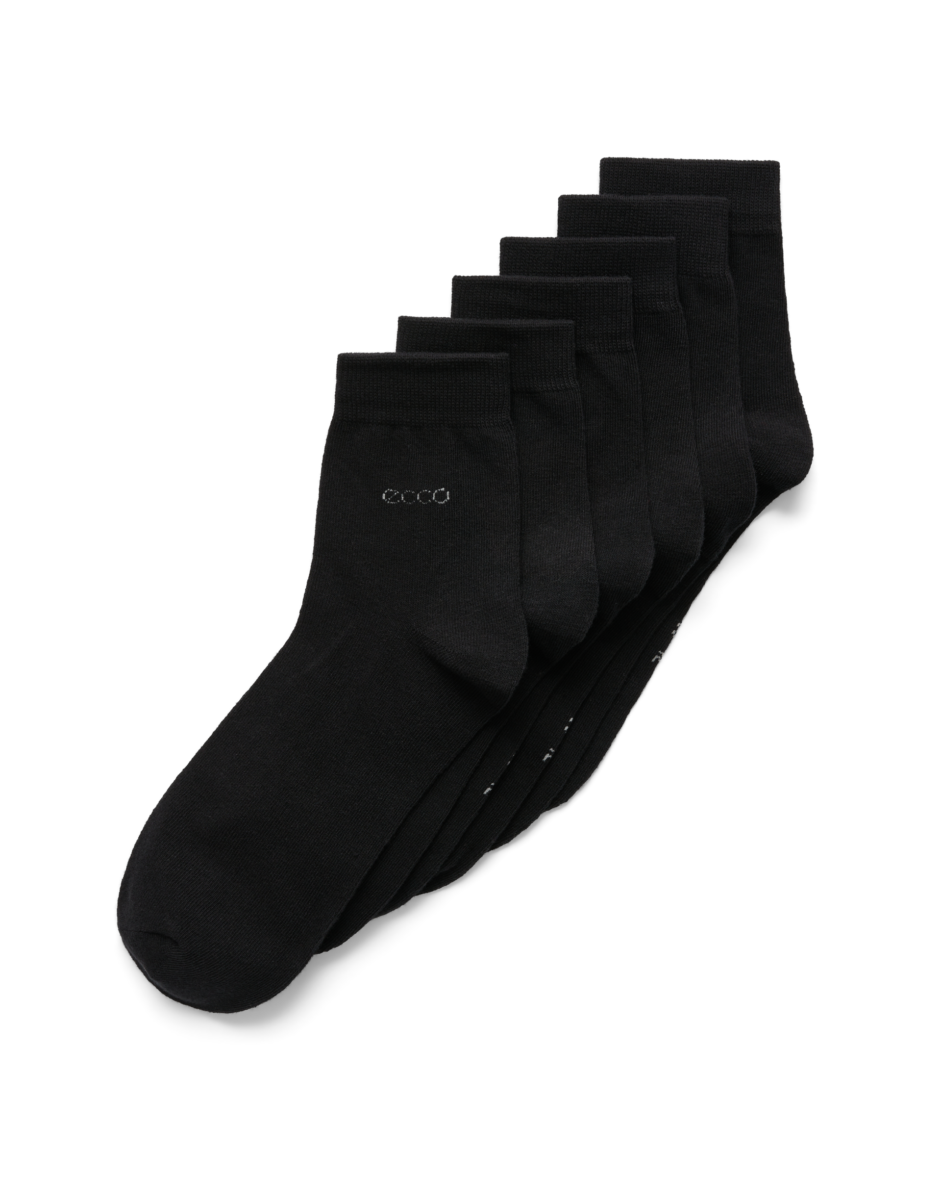 Unisex ECCO® Classic Mid-Cut Socks  - Black - Main