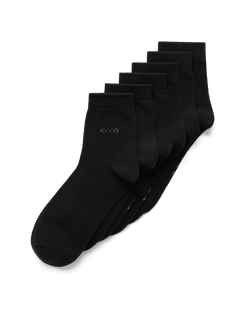 Unisex ECCO® Classic Mid-Cut Socks  - Black - Main