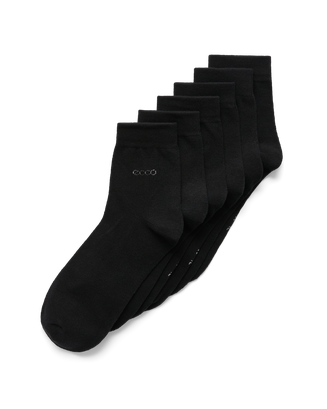 Unisex ECCO® Classic Mid-Cut Socks  - Black - Main