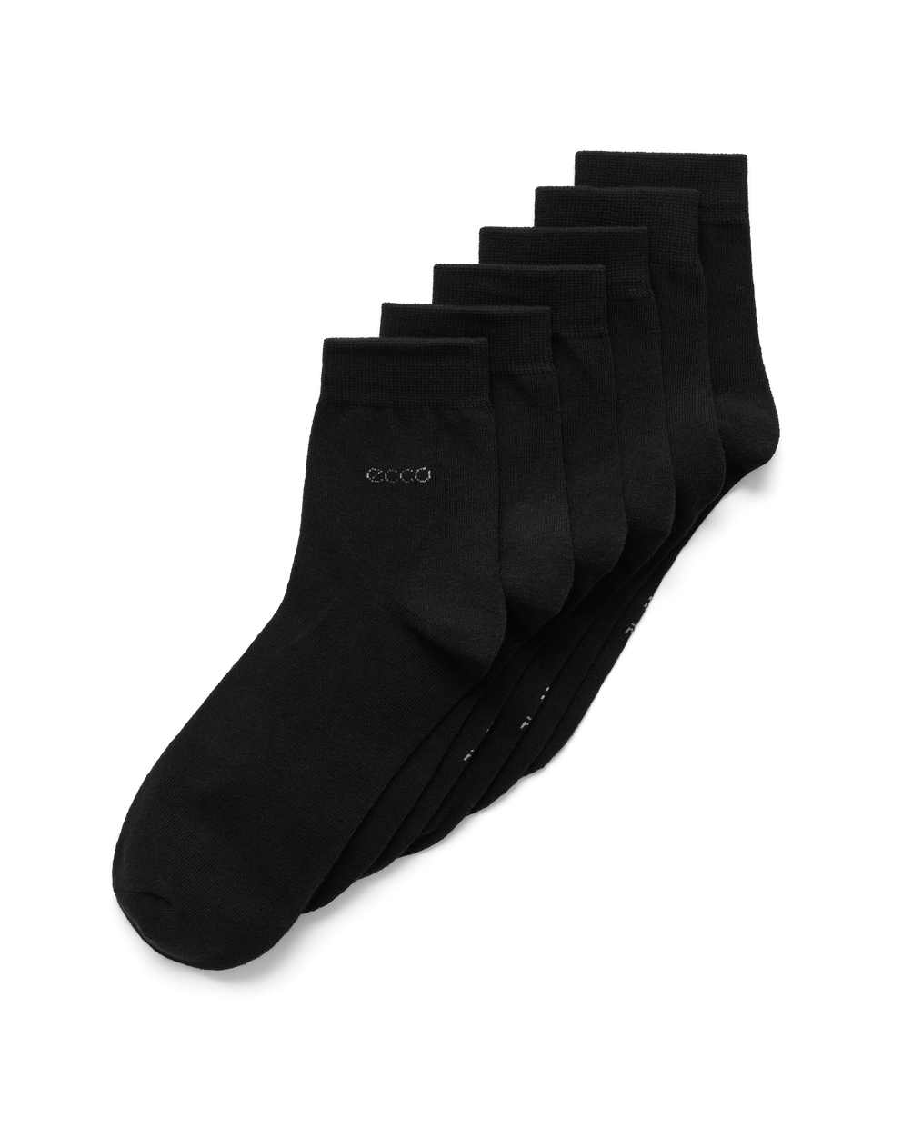 Unisex ECCO® Classic Mid-Cut Socks  - Black - Main