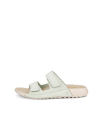 ECCO® Cozmo sandale en nubuck deux brides pour femme - Vert - Outside