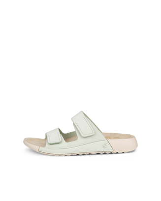 ECCO® Cozmo sandale en nubuck deux brides pour femme - Vert - Outside