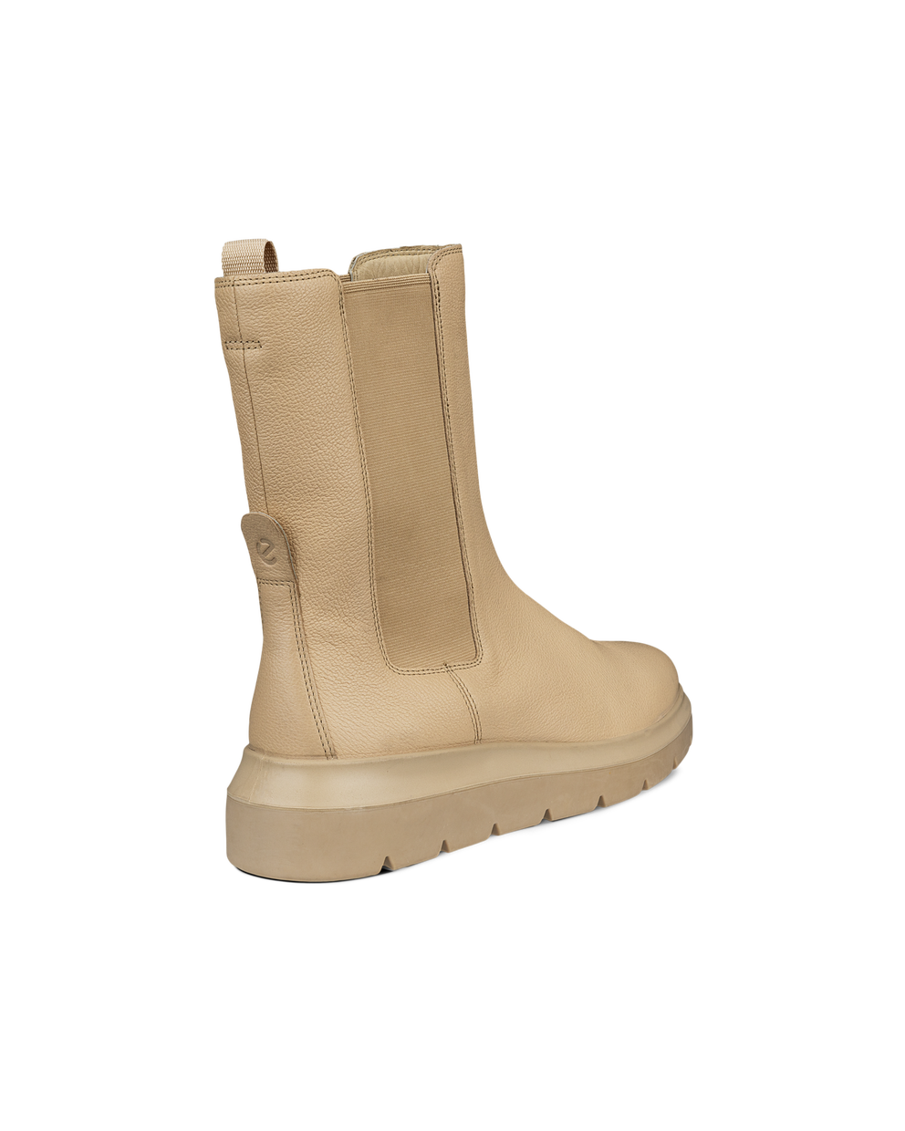 ECCO Nouvelle Womens Tall Chelsea Boots - Beige - Back