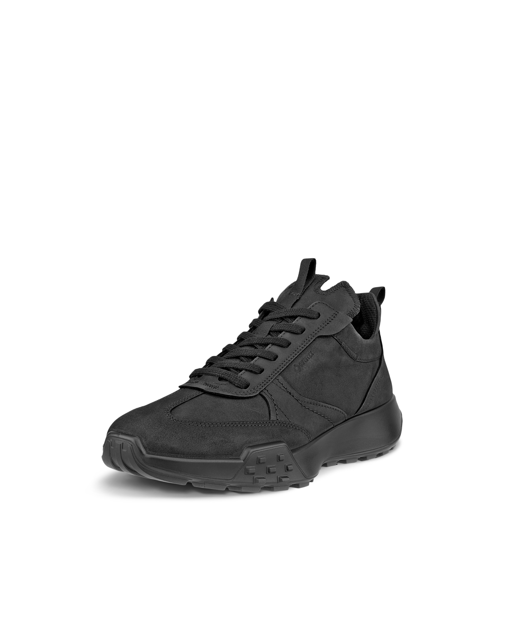 Men's ECCO® Retro Sneaker Nubuck Gore-Tex Sneaker - Black - Main