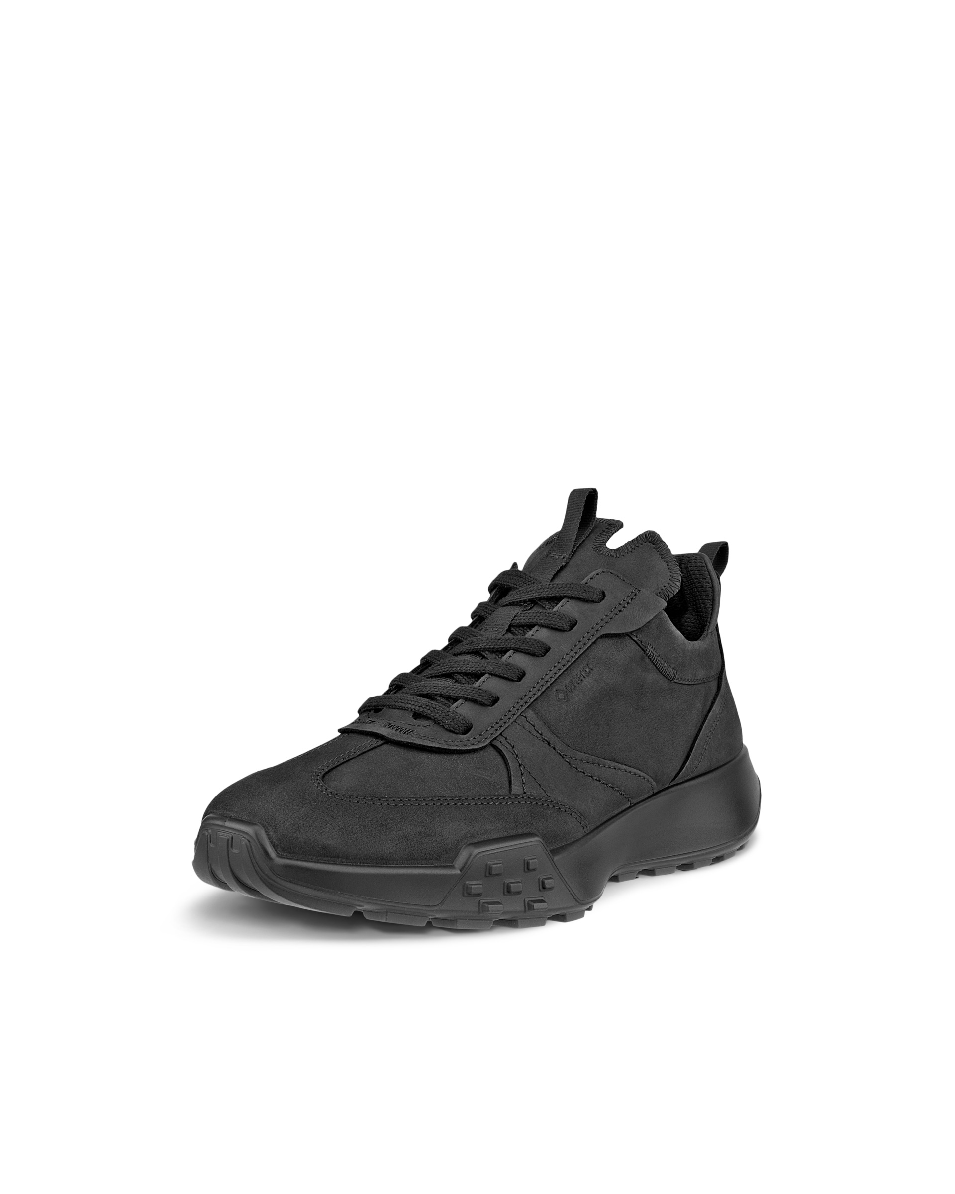 Men's ECCO® Retro Sneaker Nubuck Gore-Tex Sneaker - Black - Main