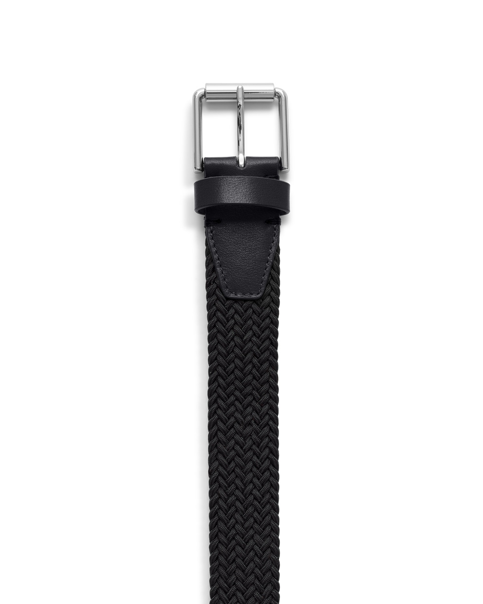 ECCO Belts Golf Braided メンズ テキスタイルベルト - Black - Detail-1