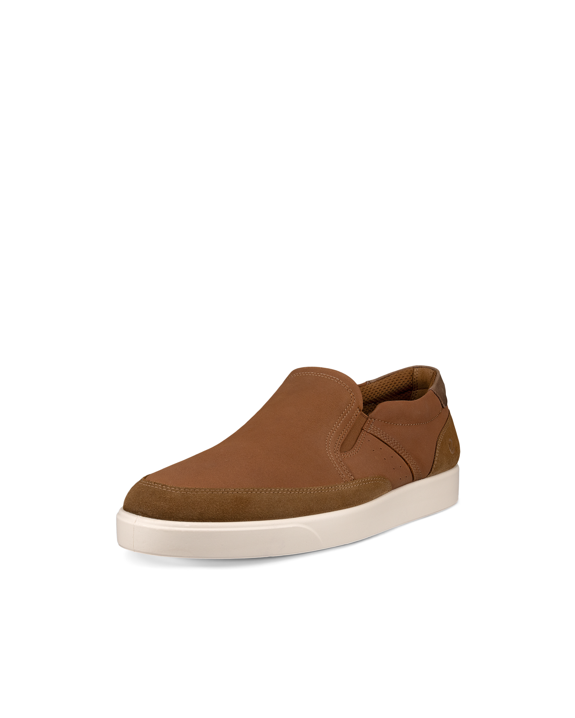 Men's ECCO® Street Lite Nubuck Slip-On - Brown - Main